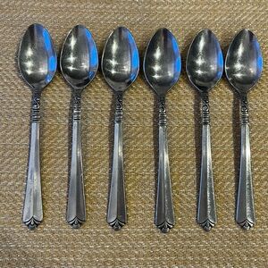 Vintage ORLEANS ORL31 STAINLESS Teaspoons (6)